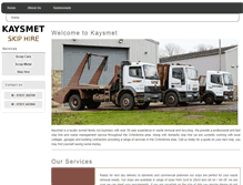 Tablet Screenshot of kaysmet-skiphire.co.uk